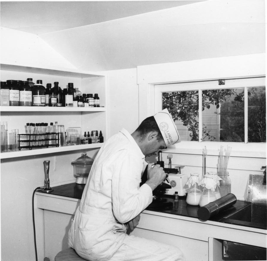 Testing butter fat content to World Famous Langlois Oregon